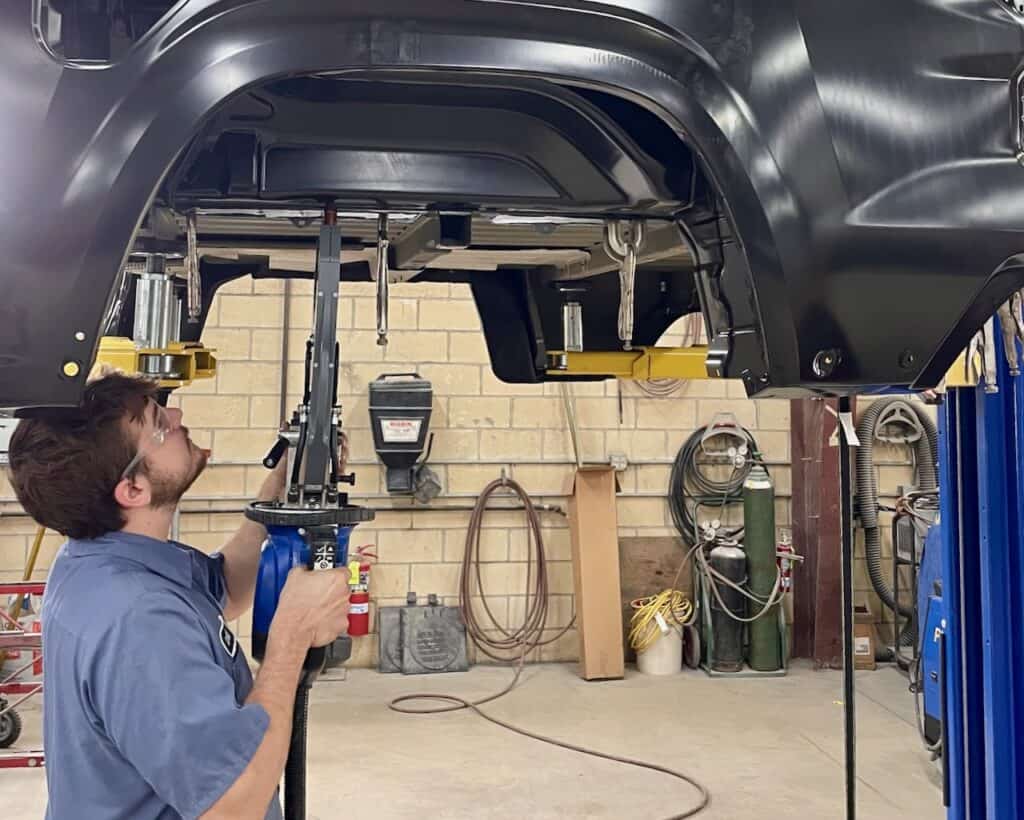mccarthys-work1 Collision work being performed at McCarthy's Auto Body